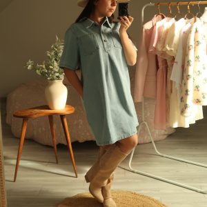 Robe chemise en Jean