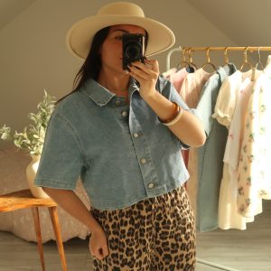 Chemise Courte en Jean
