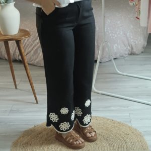 Pantalon broderie
