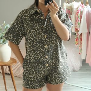 Combishort léopard Léna