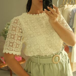 Chemisier Lina - Dentelle ecru