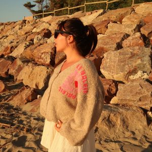 Gilet beige « le soleil »