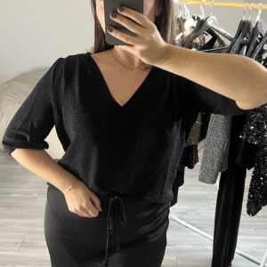 Top Timide noir